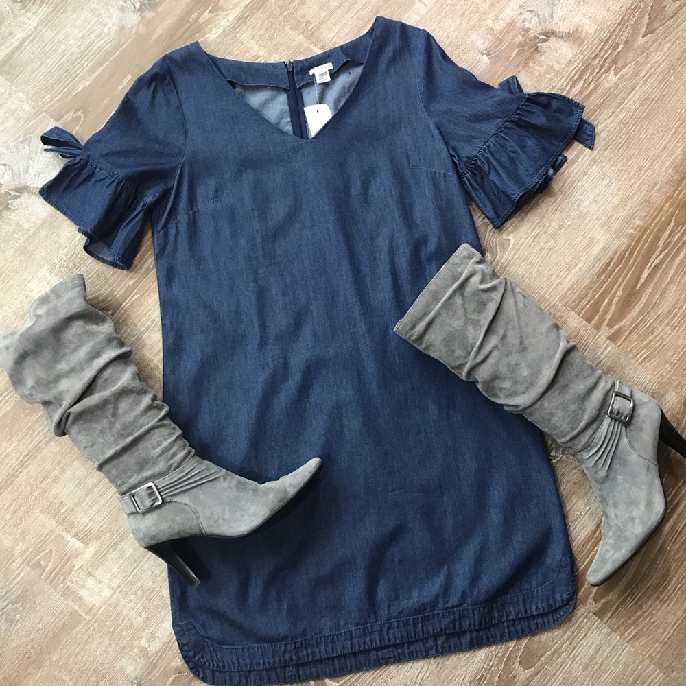 NWT J. Crew denim dress